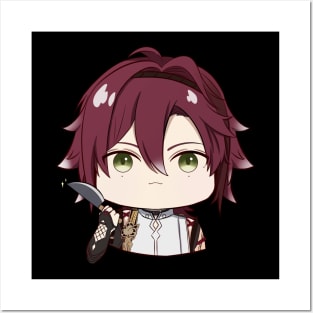 Chibi Shikanoin Heizou Genshin Impact hold a knife Posters and Art